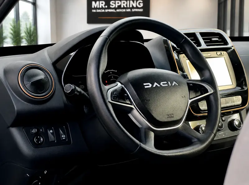 Dacia Spring kormány közelkép